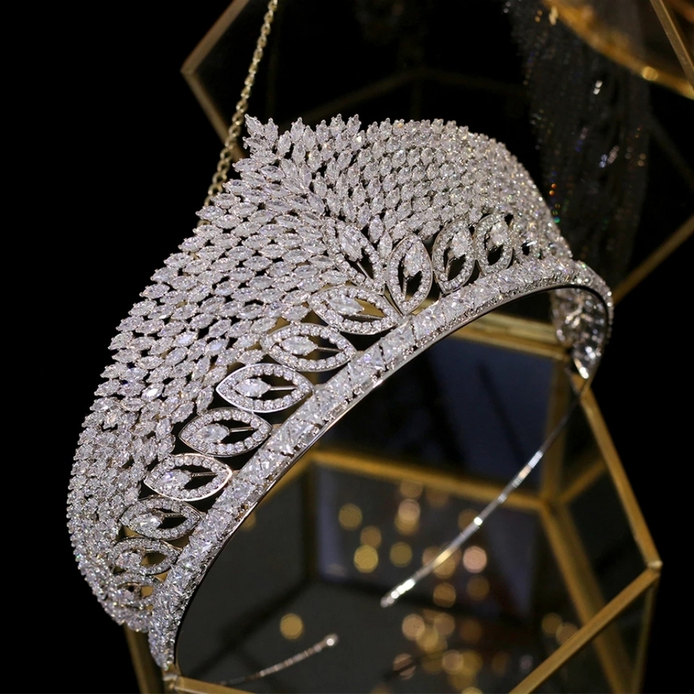Swarovski crystals crown tiara